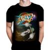 Men'S Blakes 7 Officially Inspired Sci-Fi TV Show Graphic T-Shirt - Retro Spaceship 7 & Blakes Lettering Design, Nebula Space Theme with Iconic