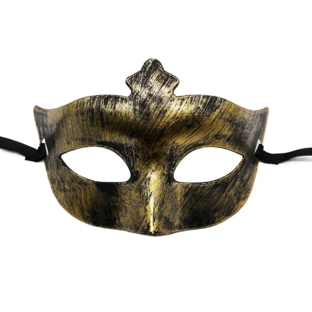 Retro Halloween Masks Plastic Half Face Mask Stage Performance Props Jazz Flat Head Mask Women