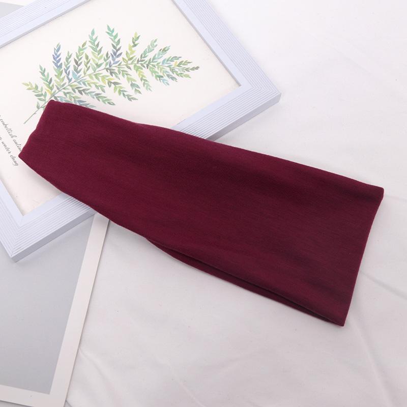 New Women Headband Wide Knitted Cotton Sport  Elastic Hair Bands Yoga Hairband Makeup Hair Hoop Vintag Headwrap Hair Accessories