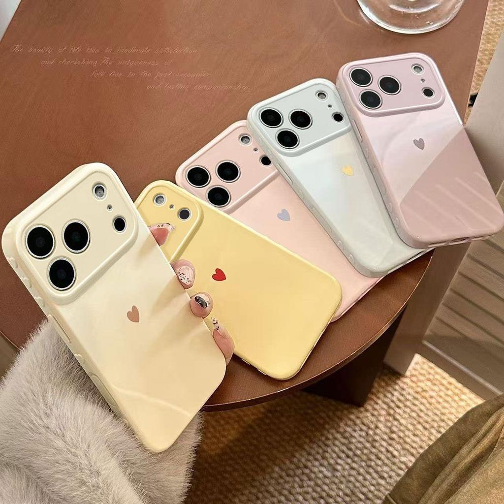 Simple small love for Apple 11Promax mobile phone case IP11 side love 11 soft 11/11/11 women 11