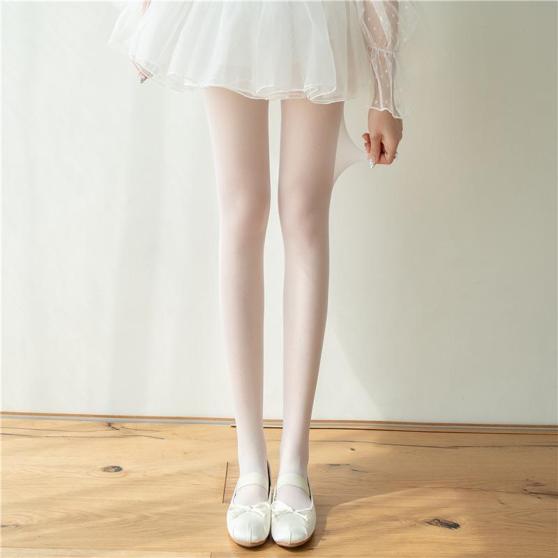 Hochelastische Strumpfhosen Damenmode Bonbonfarbe Sommer Frühling Strumpfwaren Weiblich Täglich Basic Frischfarbene Strumpfhose Schlankbeinige Socken