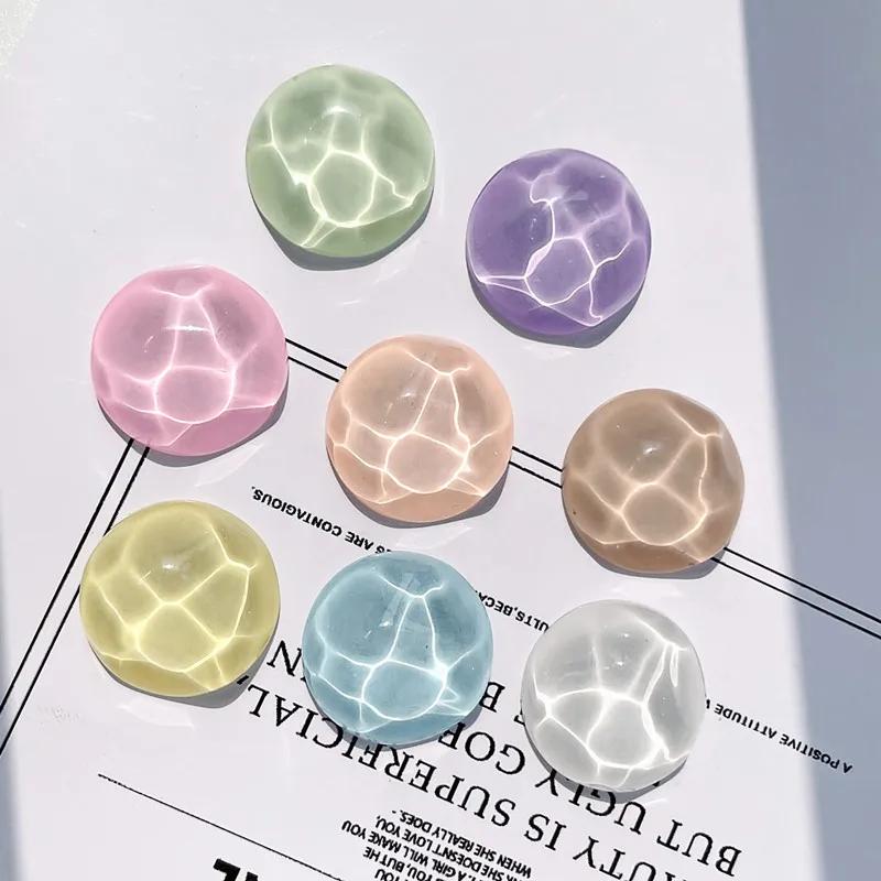 8 stücke Rund transparent wasser welle muster Kühlschrank Magnet Po Wand nachricht bord Bulletin board dekoration Magnetische aufkleber