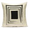 Geometric Pattern Decorative Black White Stripe Pillowcase Deer Cushion Cover Throw Pillow Sofa Car Decoration Pillowcover