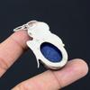 Natural Lapis Lazuli Gemstone Pendant 925 Sterling Silver Indian Jewelry
