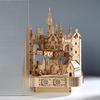 3D Wooden Magic Castle Jigsaw Puzzle: DIY Educational Toy for Children
