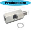 High Flow Oil Pressure Adapter Double M10X1.0 Inlets & 1/8 NPT Outlet Leak Proof Oil Link Tool for Enhances Oil Systems