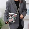 New women's messenger bag going out double-sided flower butterfly casual embroidery ethnic style mobile phone bag