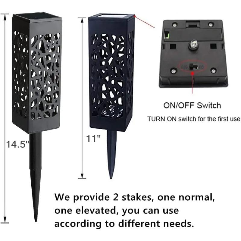 Solar Garden Light Waterproof Outdoor Lawn Lamp Garden Solar Spotlight Pathway Landscape Solar Underground Light Decor Street