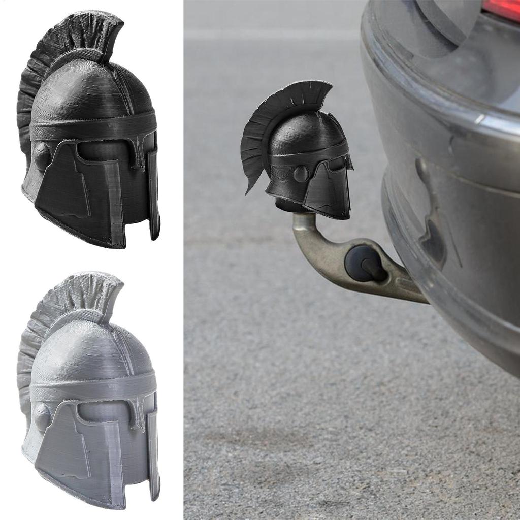 Truck Hitch Covers 3D Printing Funny Cartoon Gladiator Shaped Exterior Tow Receiver Tube Plug Cap For Automotive ATV Boat Trucks