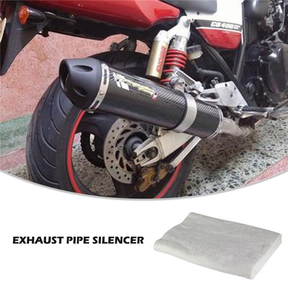 Motorcycle Fiberglass Exhaust Muffler Sound Absorption Insulation Cotton Exhaust Silencer Wadding Sheet Silencer Blanket