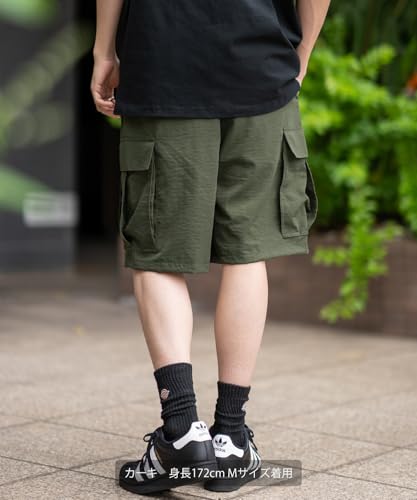 [IMPROVES] SIDEWAYSTANCE Poly Washer Wide Cargo Shorts