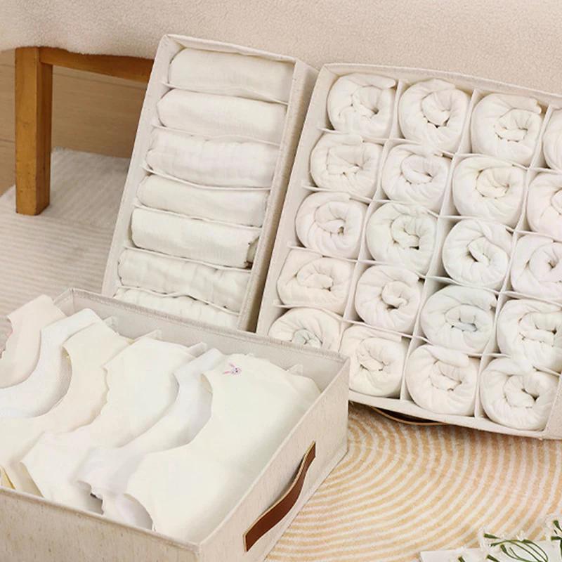 Underwear Cabinet Drawer Organizer Socks Clothing Storage Box Wardrobe Organizer Clothes Ties Pants Bra Socks Storage Organizers