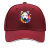 Wolf  Nature Wildlife  Themed Design Sandwich Baseball Cap