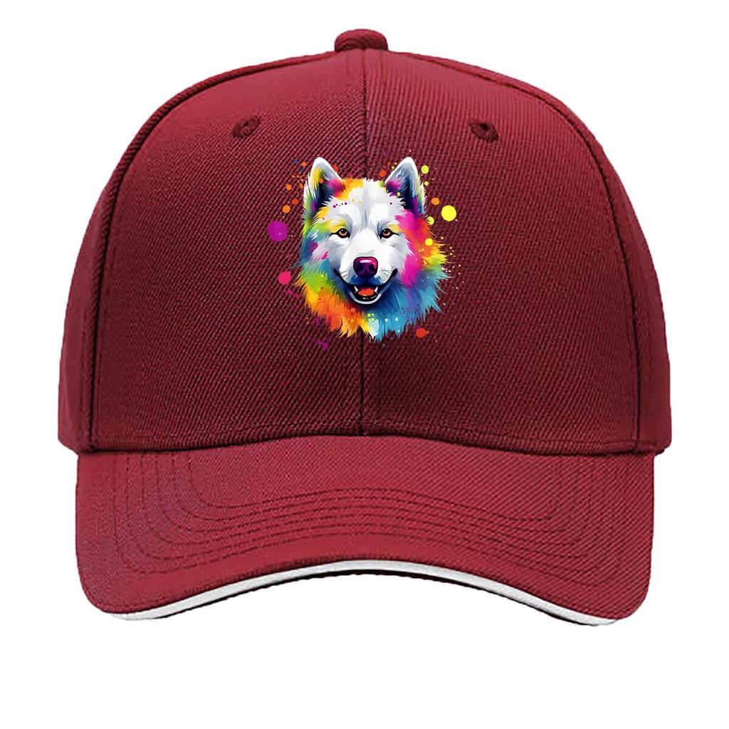 Wolf Nature Wildlife Themed Design Sandwich Baseball Cap