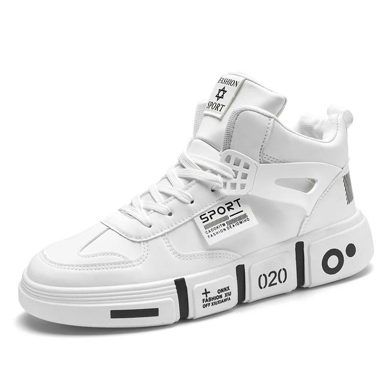 

Осень-зима 2024 года. Флагманские модели из хлопка для студентов в открывающемся сезоне, чтобы помочь мужчинам в повседневной обуви с толстой подошвой 44 белый