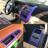 Para Volkswagen Polo 2002-2010 Panel de Control Central Interior manija de puerta pegatinas de fibra de carbono 5D calcomanías accesorios de estilo de coche