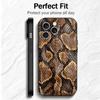 Fashion Snake Skin Pattern Soft Phone Case for iPhone 16 16E 17 Air 15 Pro Max 14 Plus 13 Mini 11 12 7 Black Cover Back Shell