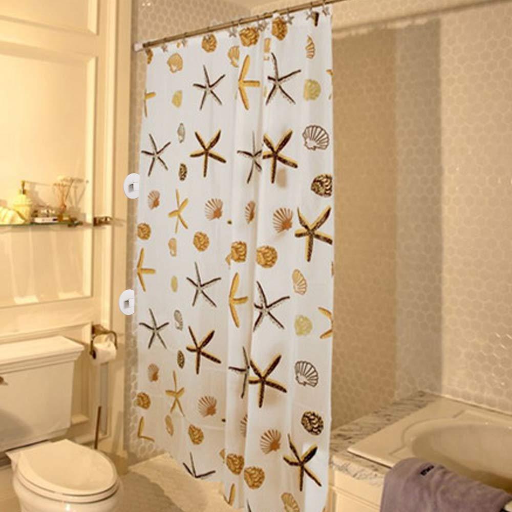 Anti Splash Wall Mounted Self Adhesive Bathroom Accessories Curtain Clip Curtain Buckle Guard Clip