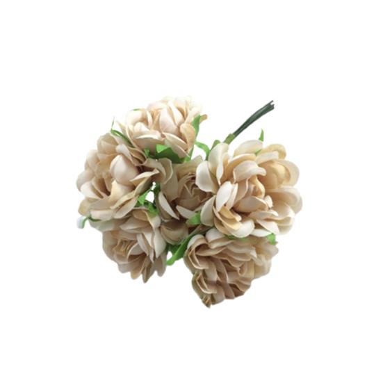 6st konstgjord siden falska blommor blommig bröllopsbukett fest heminredning