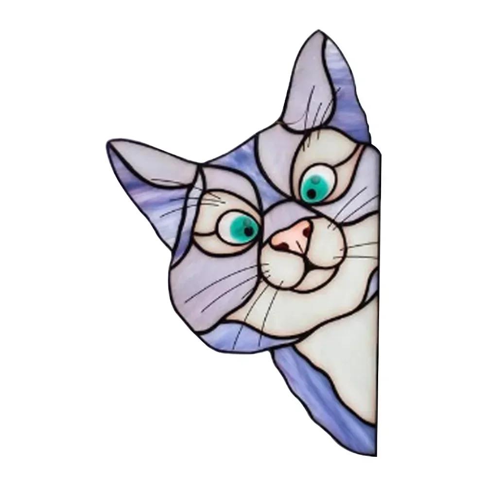 1 pezzo di animali domestici per gatti e cani, adesivi per porte e finestre, adesivi per decorazioni in vetro per auto, decorazioni per feste