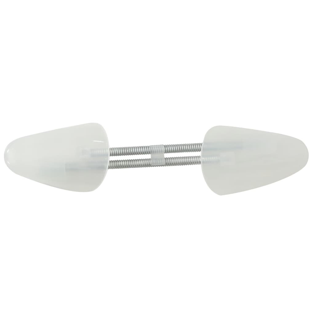 Vidaxl Shoe Trees, 5 Pairs, White, EU 35-38, Plastic