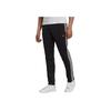 Adidas Originals Trefoil Solid Print Logo Joggers With Elastic Waist Men Bottoms Black HK7402