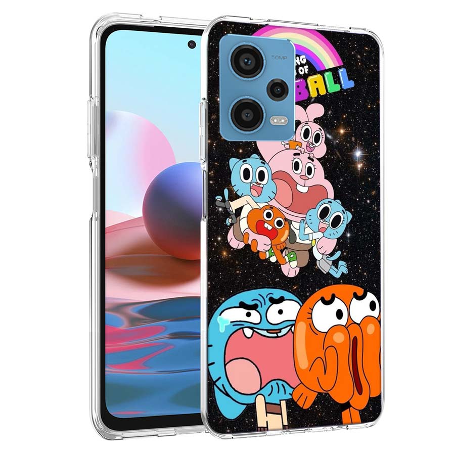 Cartoon The Amazing World of Gumball Phone Case For Redmi Note 13 12 14 15 Pro Plus 13R 11 11T 11E 11S 10 Pro 10S 9 9S Cover Cel