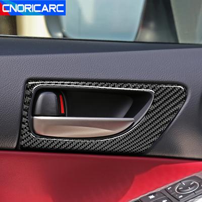 Car Inner Door Handle Frame Protective Cover Trim Sticker Carbon Fiber For Lexus IS250 2013- LHD RHD Interior