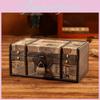 Wooden Jewelry Retro Storage Box With Lid For Cosmetics Organization Accessories