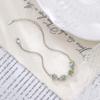 European and American style high-grade natural crystal S925 sterling silver bracelet light luxury olivine exquisite high-end bracelet