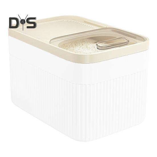 

Ведро для риса 15 кг с мерным стаканом и прозрачной крышкой, герметичный контейнер для хранения корма для домашних животных из пищевого пластика чистый