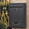 Metal Locking Mailbox Wall Mounted Hanging Mailbox Lockable Outdoor Mail Box for House Front Door External Lock Mailbox Box
