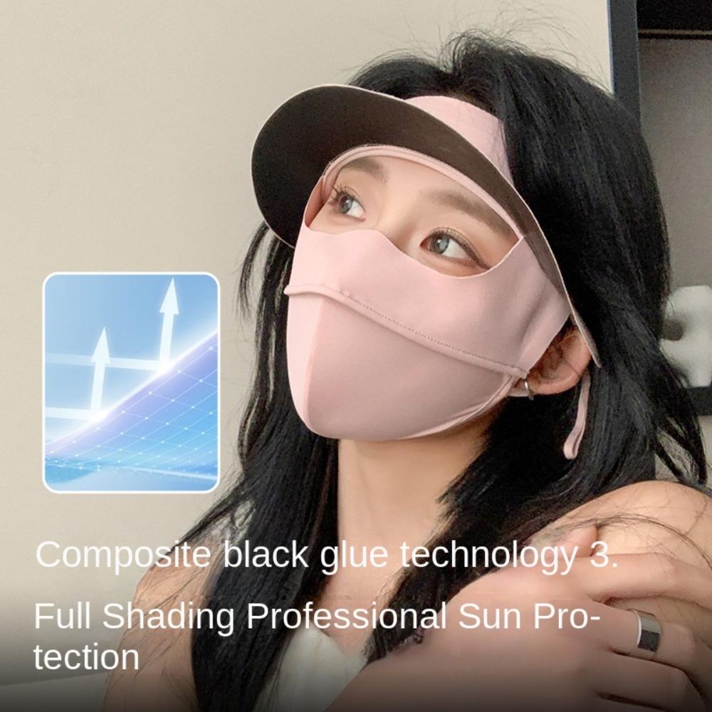 Fashion Unisex Full Face IceSilk Sun Protection Mask Outdoor Anti-UV Summer Riding 3D Breathable Eye Protect Dustproof Face Mas