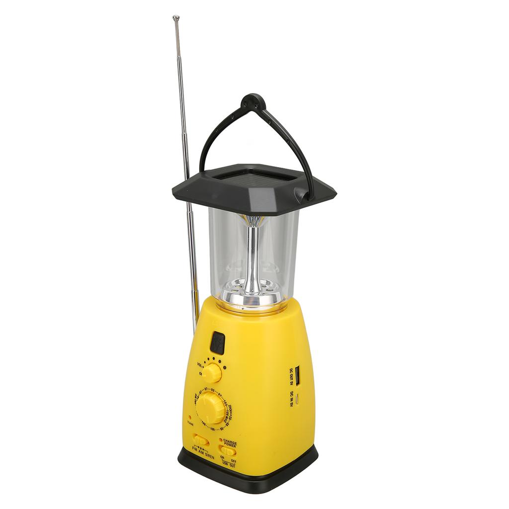 Solar Hand Crank AM FM Radio Portable Solar Emergency Radio with LED Light for Outdoor