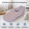 Inflatable Pillow with Belly Head Hole Flocked PVC Blow Up Belly Mattress for Prone Sleeping