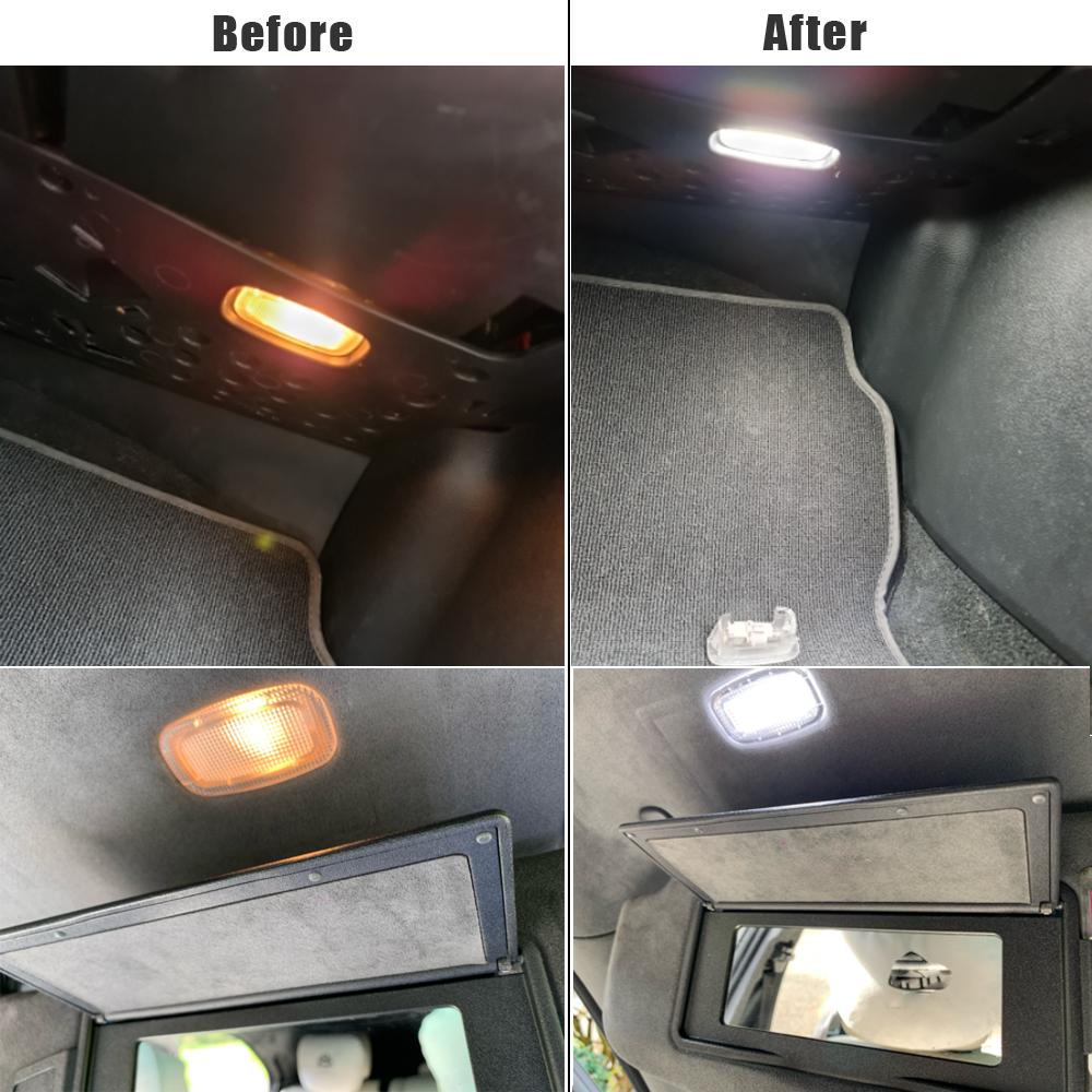 2PCS LED Luggage Trunk Light For Benz W164 X164 W169 A45 C197 W204 W212 W216 W245 W463 No Error Courtesy Footwell Door Lamp