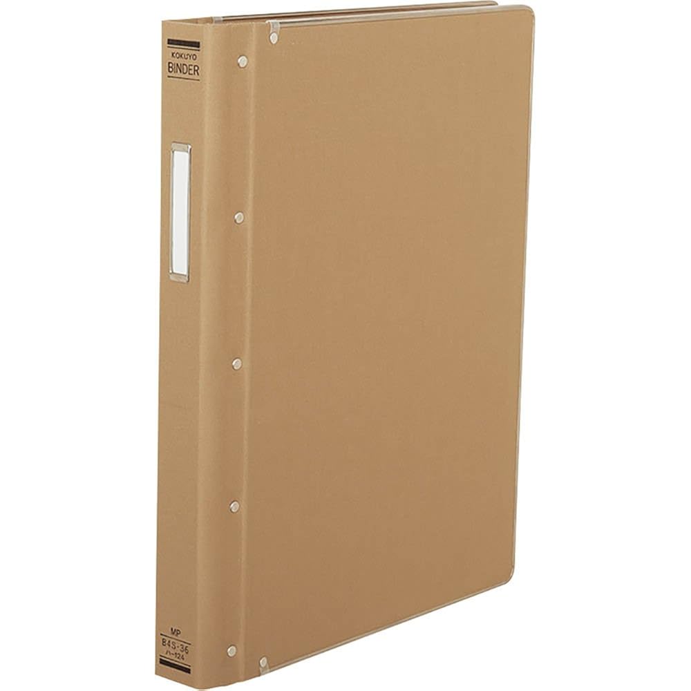 Kokuyo File Binder Cloth Sticker B4 with Vertical Binder, 36 Holes, Holes, 200 Sheets, Ha-124