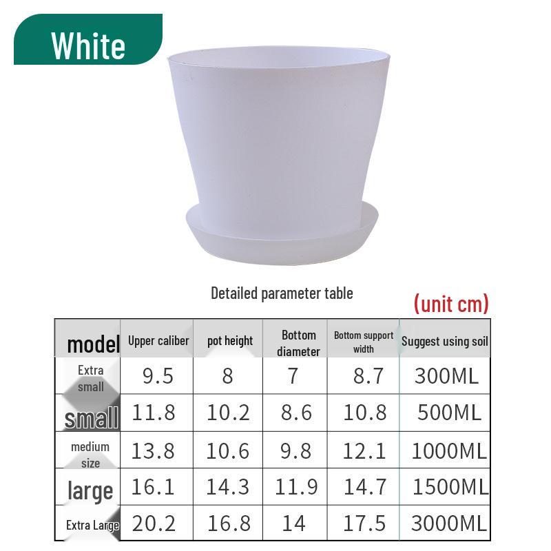 Large Resin Flower Pot for Balcony - Ideal for Roses, Chlorophytum, Succulents, and More