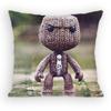 Funny LBP Sackboy Cartoon Style Pillow Case Antidustmite Pillowcase Invisible zipper silky short plush Sofa cushion cover
