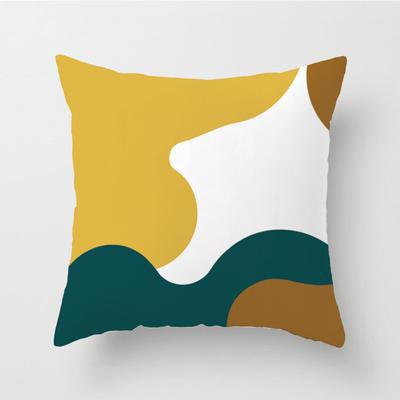 Home Decor Abstract Geometric Pattern Pillow Covers Pattern Cushion Cover Suitable For Sofa Bedroom Car Pillow Cover