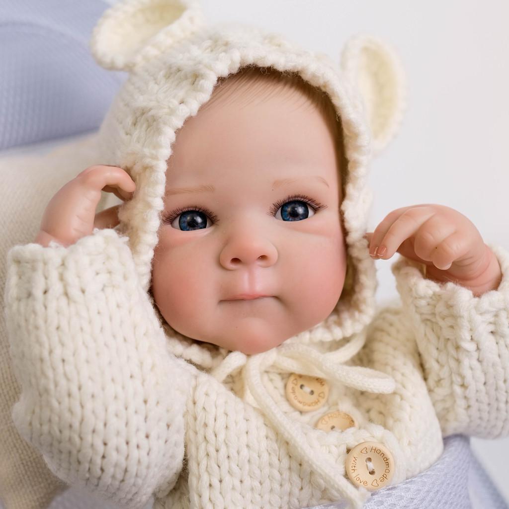 Silicone Baby Reborn Doll 18in Realistic Baby For Collectors And Gift Enthusiasts