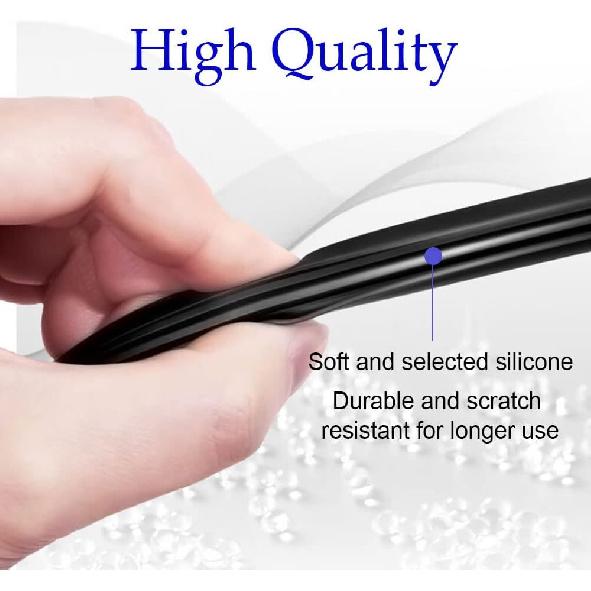 4PCS Wiper Blade Refill, 24 Inch DIY Adjustable Universal Replacement Wiper Blade Refill Replacement for Front and Rear Windshield Wiper Baldes