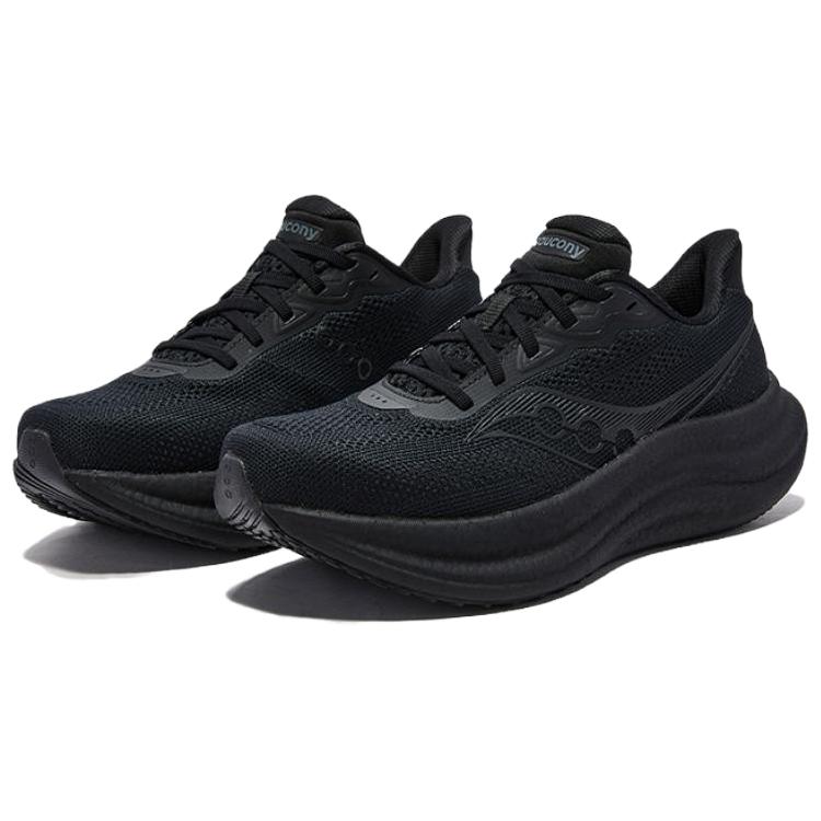 Saucony Triumph 23 Comfortable Versatile Running Shoes Women Sneakers Black S11023-501