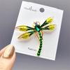 Green Enamel Dragonfly Brooch for Women Flying Animal Fashion Clothing Pins Enamel for Women Accessories