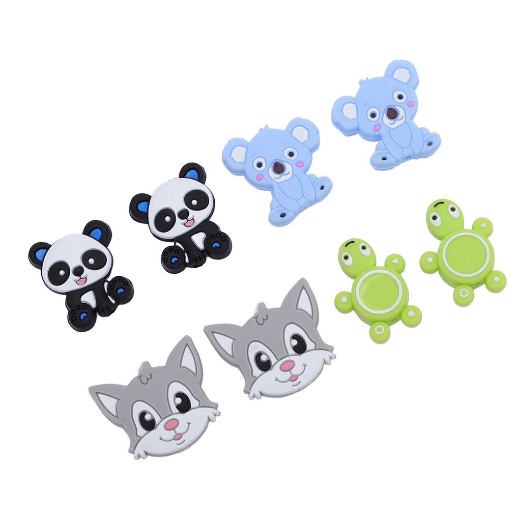 8 Pcs Knitting Needle Stoppers Cute Animal Shape Soft Silicone Stitch Needle Point Protectors for Beginners Craft DIY