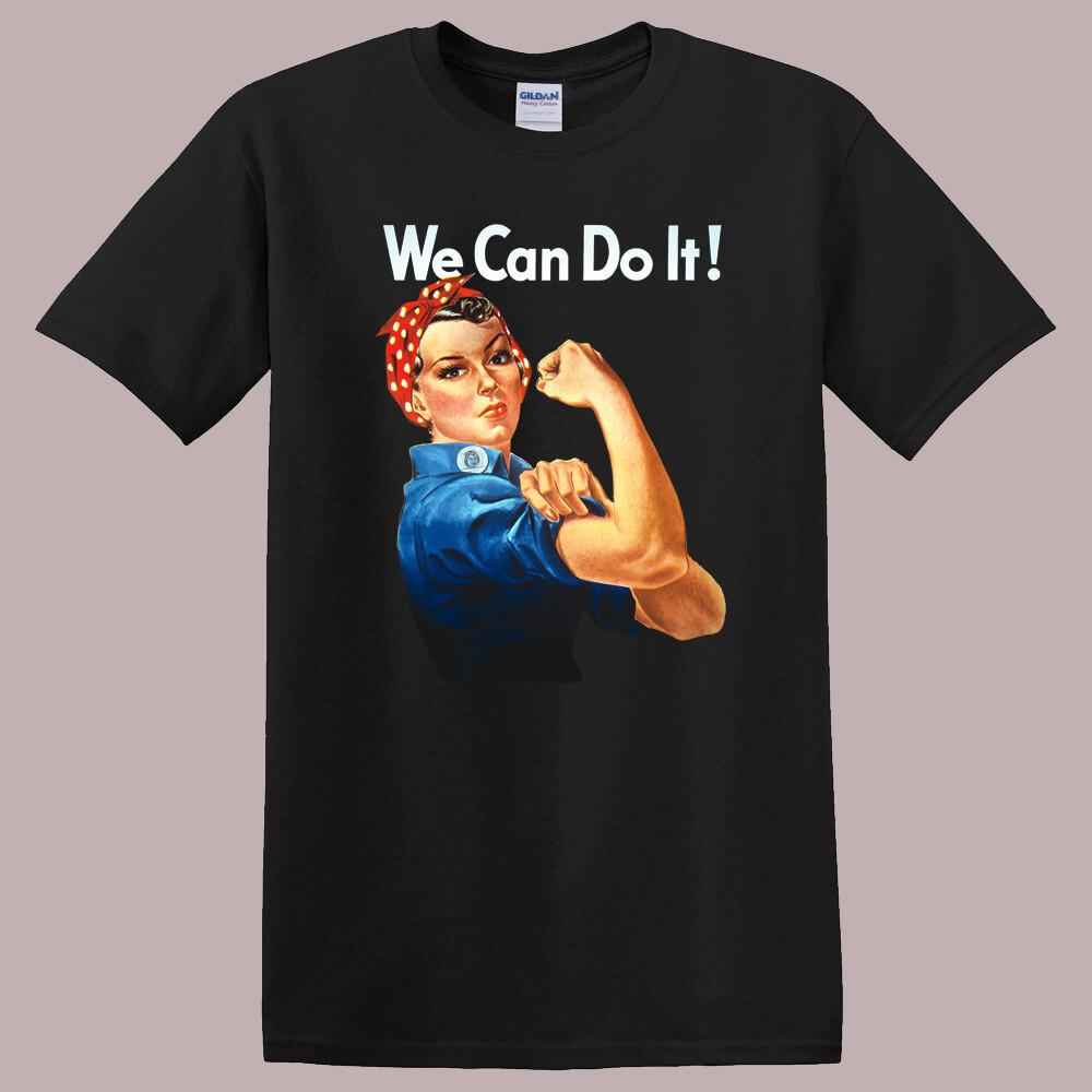 Rosie The Riveter We Can Do It Black XXXL