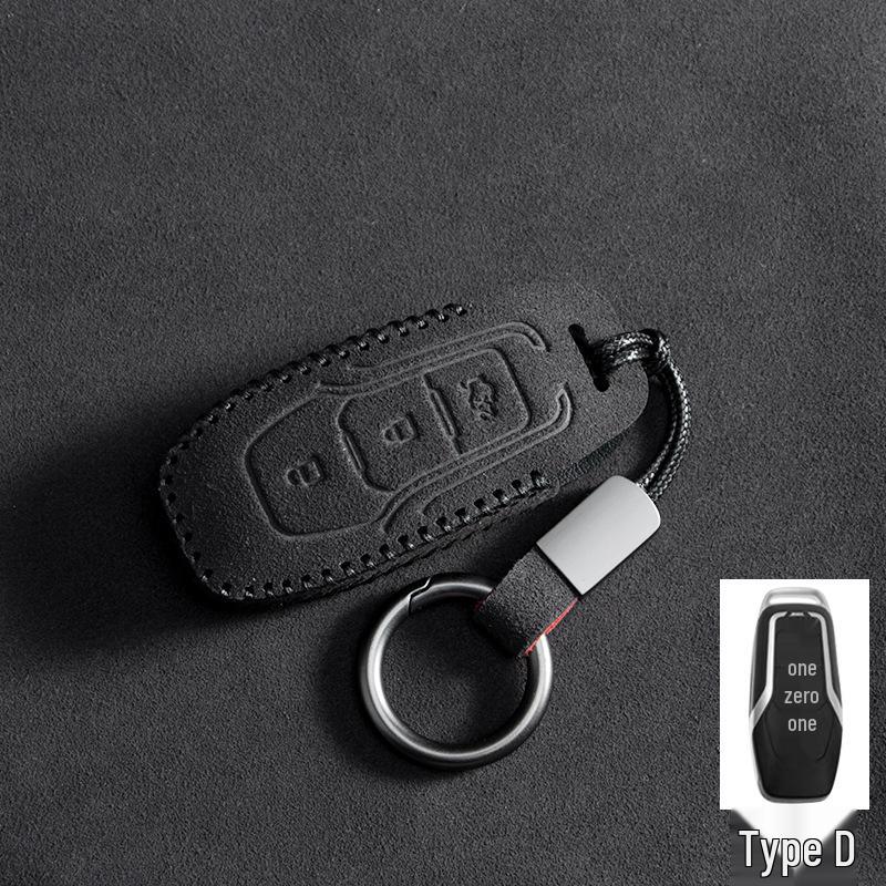 Suede Shell Buckle Case for Ford Mondeo, Edge, Explorer, Focus Keys