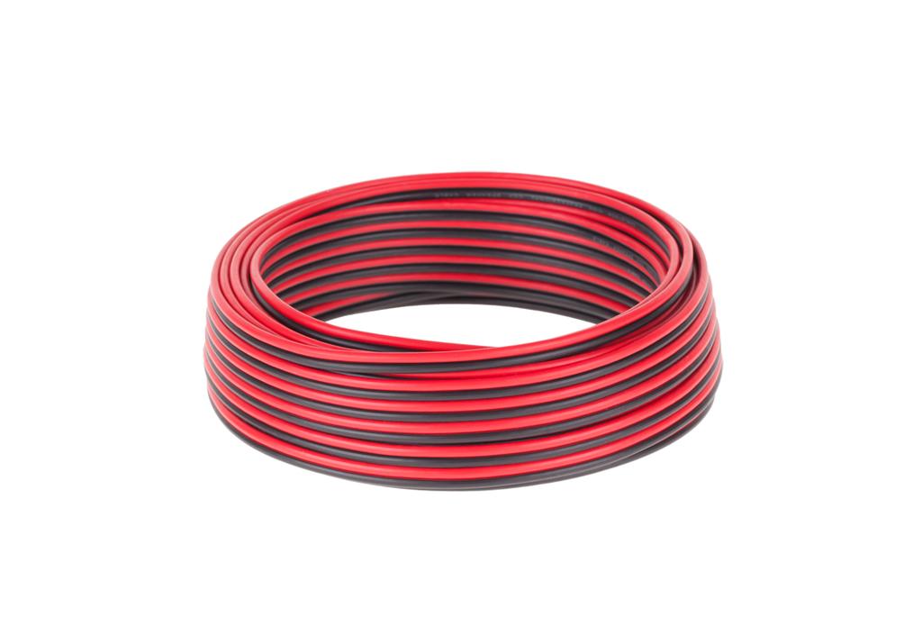 CCA Reproduktorový kabel 0,75 mm Černý a červený 10 m Cabletech
