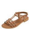 Roman Sandals Bohemian Retro Hollow Out Flat Comfortable Travel Beach Shoes