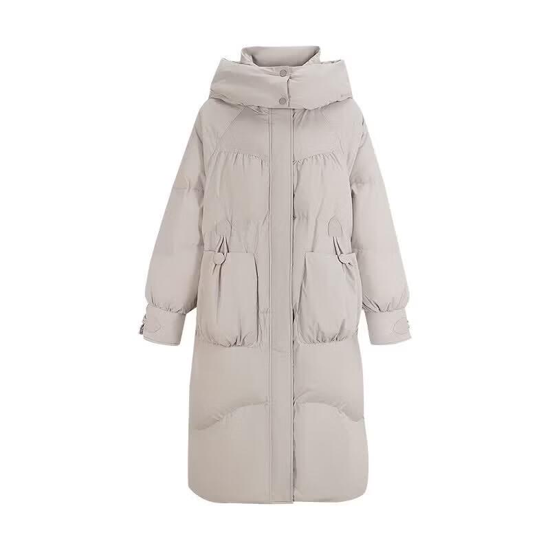 Chuyu Women's Long Hooded Winter Down Jacket